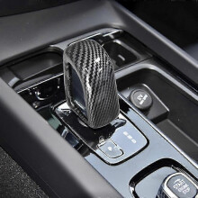 Car Carbon Fiber Gear Head Knob Shift Cover Decoration for S60 S90 Xc40 Xc60 Xc90 V60 V90