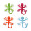 Gecko Powerful Plastic Four Suction Cups Hook Wall Hanger Decoration Bathroom 1