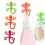 Gecko Powerful Plastic Four Suction Cups Hook Wall Hanger Decoration Bathroom 2