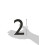 Architectural Mailboxes 3585DC-2 Brass 5-Inch Floating House Number 2 Dark Aged Copper 5