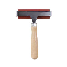 Gummi-Brayer-Walzen 1/3 Stück Set mit Holzgriff, Gummiwalzen für Druckherstellung und Tapetenmalerei