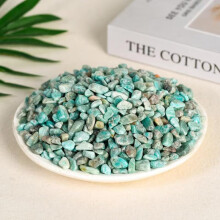 Natural Light Blue Crystal Gravel 200g, 7-9mm Polished Aromatherapy Stone, Raw Crystal for Aquariums and Demagnetization