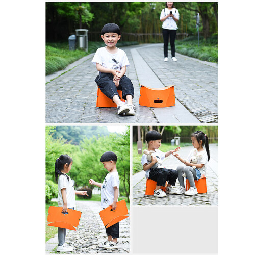 Mini Folding Stool 100kg Bearing Round Corner