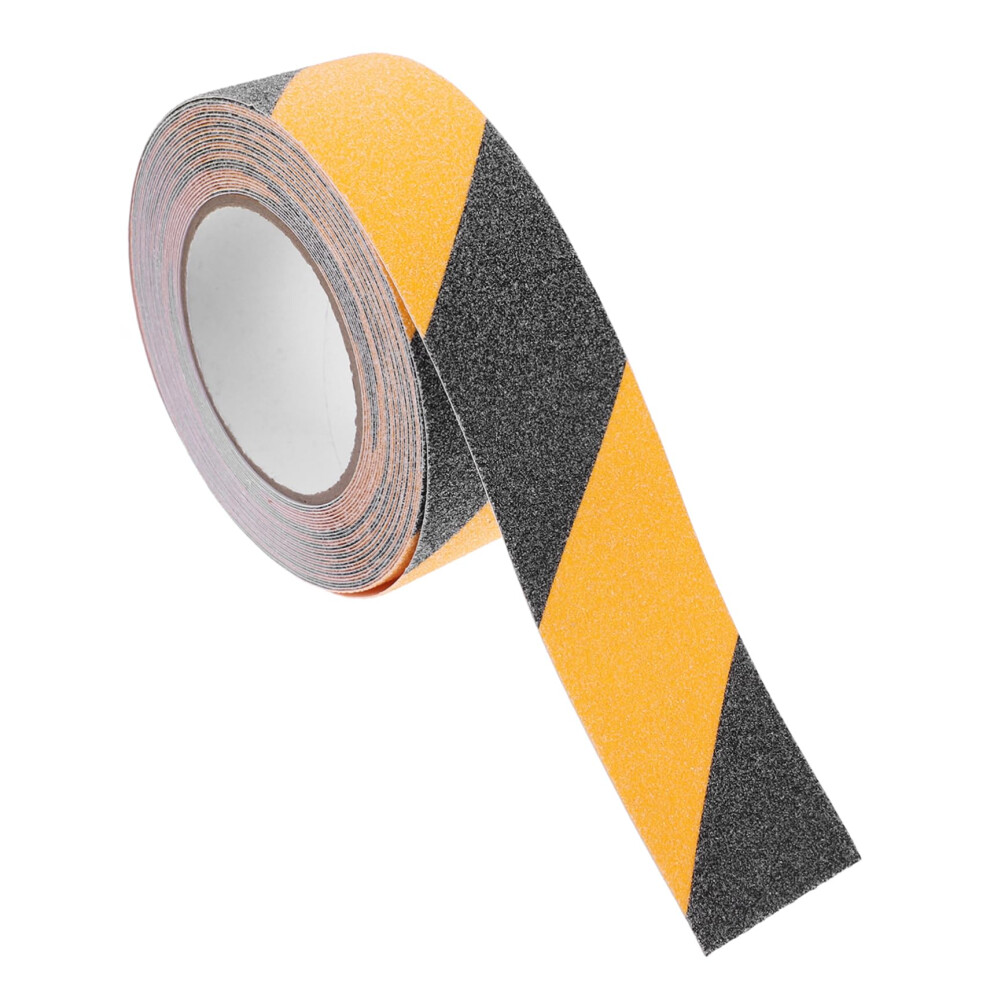 Non-Slip Safety Tape Roll For Stairs, Anti-Slip Warning Tape For Slippery Surfaces, Indoor/Outdoor Use, Black Color 6038364891082