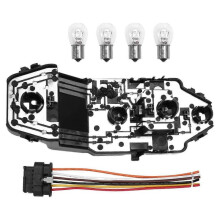 Taillight Bulb Holder + Socket Wire Harness + 4pcs Bulb Set 63217361305 for F55 F56 F57 Taillight