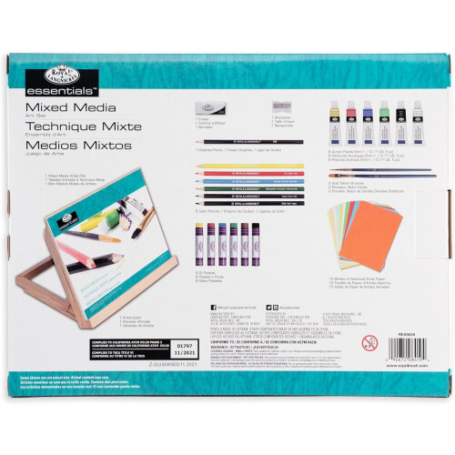 Royal & Langnickel Mixed Media Art Set with Table Easel 1
