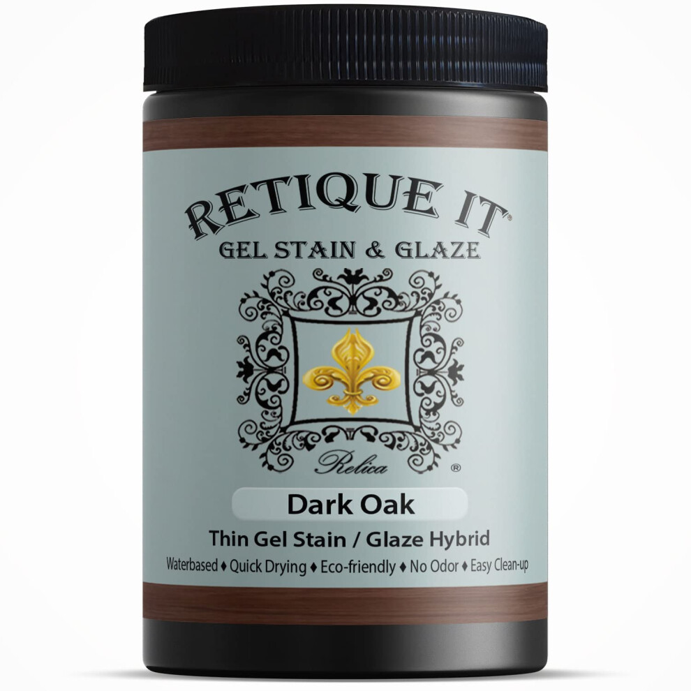 Retique It Water-Based Gel Stains By (32Oz Stain 25 Oak) Dark