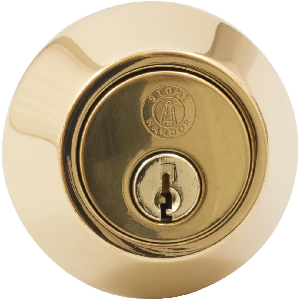 Stone Harbor Hardware Grade 3 Deadbolt Single Side Matte Black 848424019419