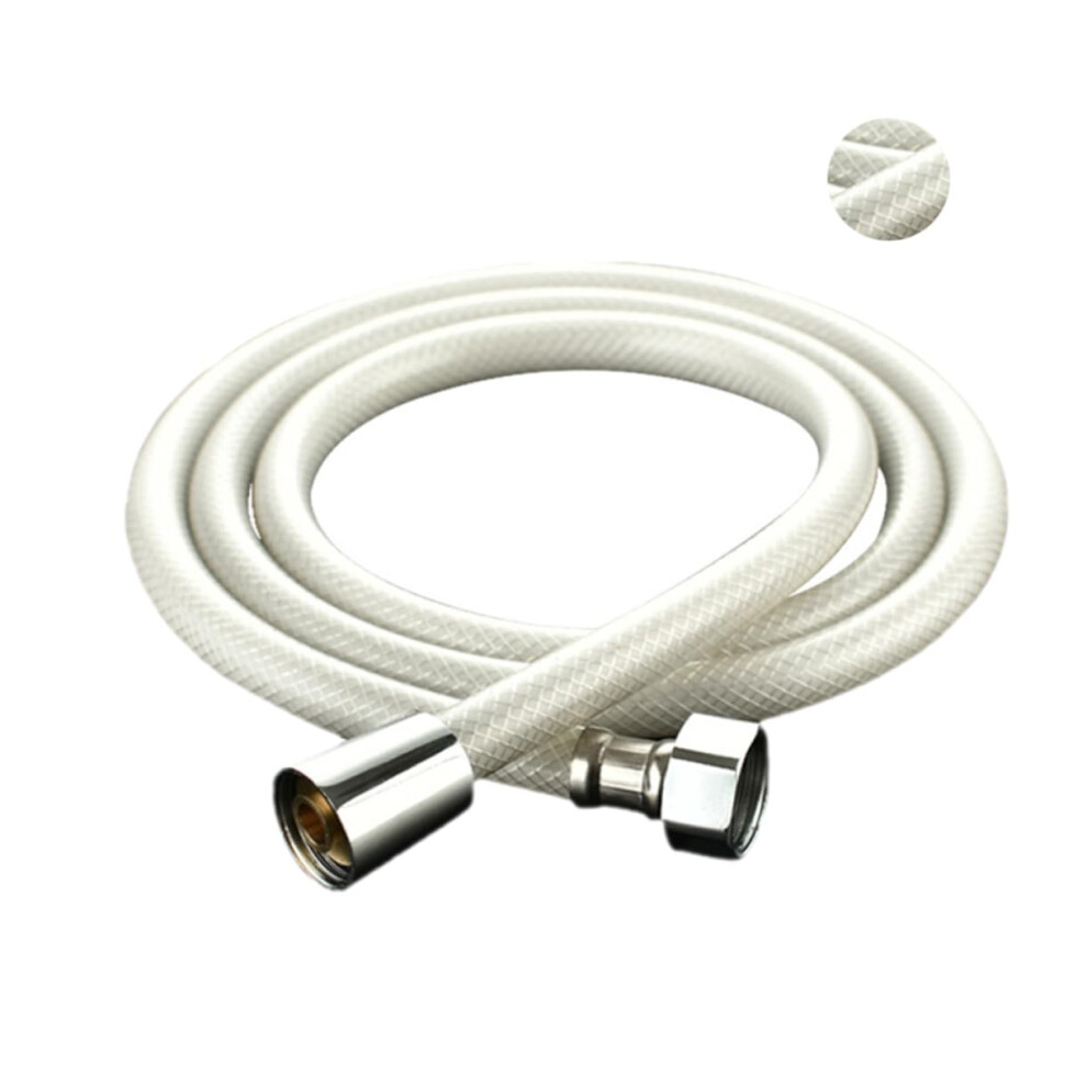 1.5M Pvc Shower Hose Flexible Spray Hose For Bathroom Durable Anti-Kink Pressure-Resistant Connection White 6947110756851