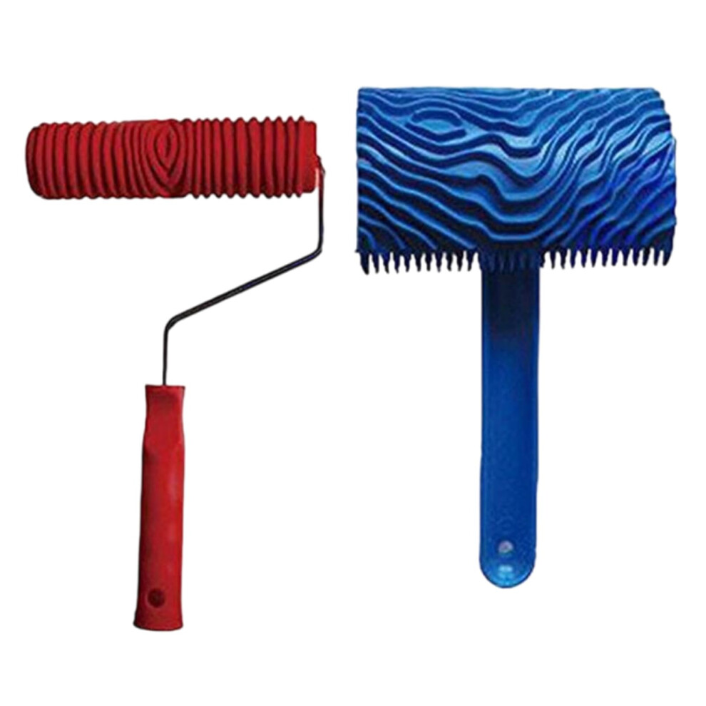 Rubber Texture Roller Set, Structured Paint Roller For Wood Structure, Pattern Creation In Residential And Commercial Spaces 6947110756905