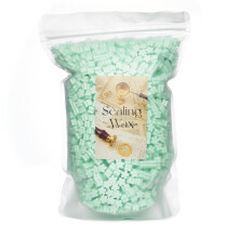 Handmade Seal Wax, 500g Green Flower-Shaped Wax Beads for Sealing Letters, Envelopes, Wedding Invitations, Christmas Cards