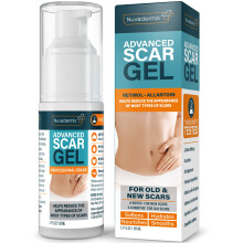NUVADERMIS Narbengel mit Retinol, Allantoin, Vitamin E und Betain  1,7 Unzen Silikongel zur Behandlung von Keloid-Narben nach einer Kaiserschnitt-Ba