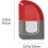 OXO OXO Outdoor Kitchen 3-in-1 Squeegee and Scraper Red/Grey 5