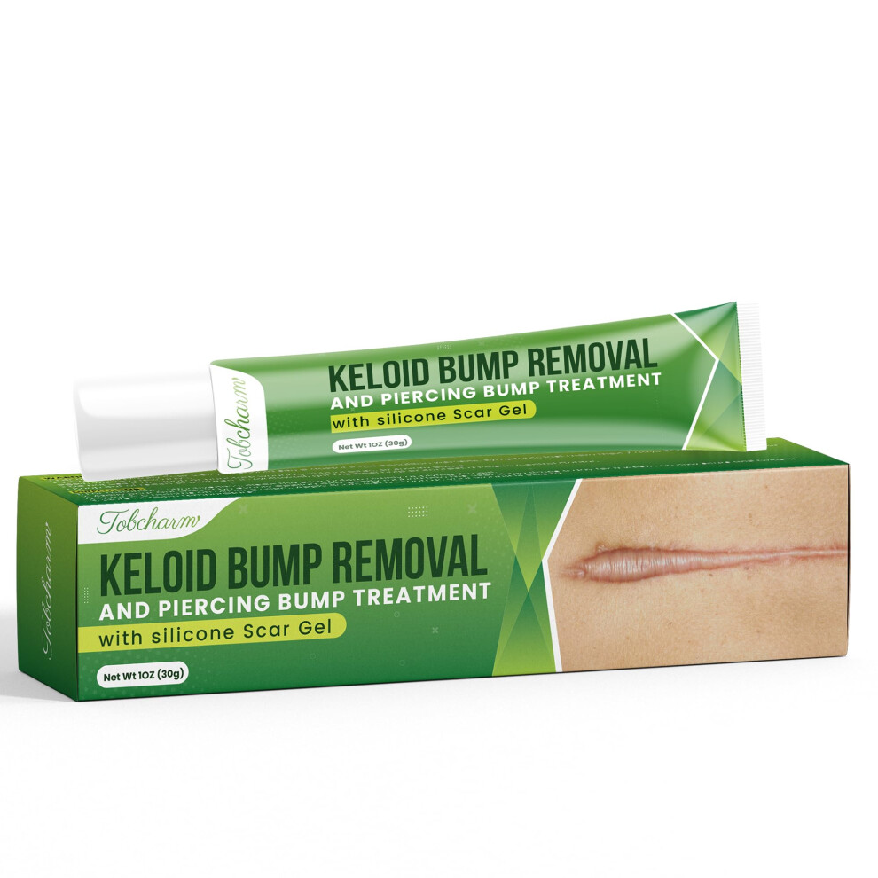 Tobcharm Advanced Keloid Bump Removal Gel: Silicone Keloid Scar Removal For Scars From Piercing Surgical Marks Acne And Burns Keloid Treatment F Cream