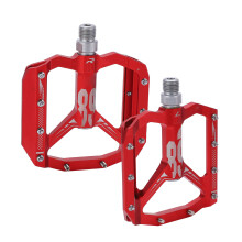 2 Stück leichte Aluminium-Mountainbike-Pedale, Rot, 105x100x15mm