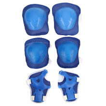 Kinder Skateboard Knie-, Ellenbogen- und Handgelenkschutz-Set, Blau, 129g