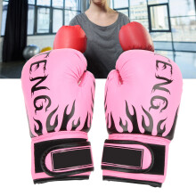 2 Stück Kind Boxhandschuhe für Altersgruppe 8-14 Jahre, Rosa, 25x10x4cm, Schaumstoff & PU-Leder