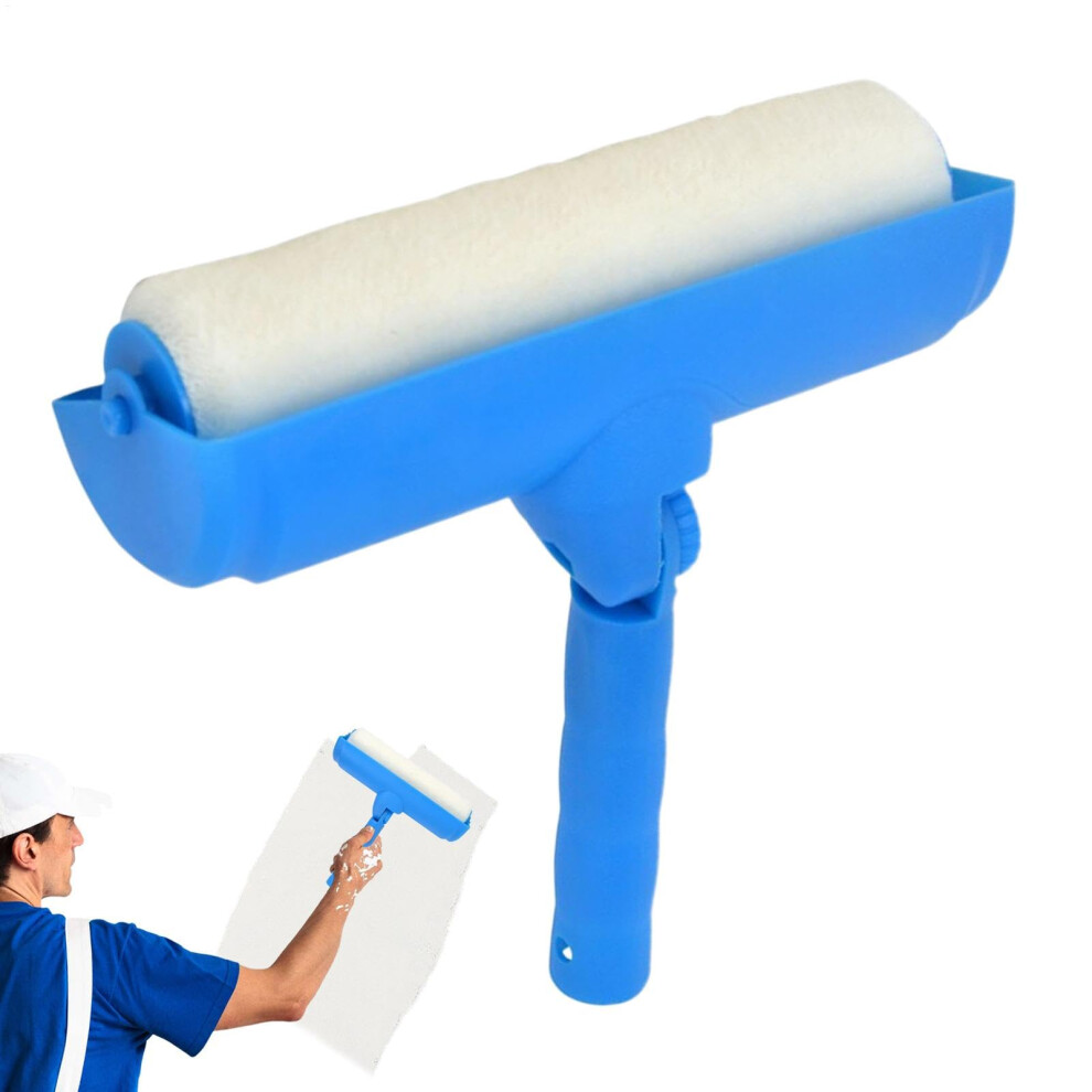 Ceiling Brush And Paint Roller Set | 10 Inch Adjustable Handle | Splash-Proof Primer Brush For Paints And Varnishes 6038364894236