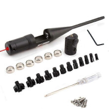 Laser Calibrator Aluminum Alloy Calibrator Turn-Free Laser Calibrator Adjustable Adapter Suit with 12 Adjustable Adapters Red Light