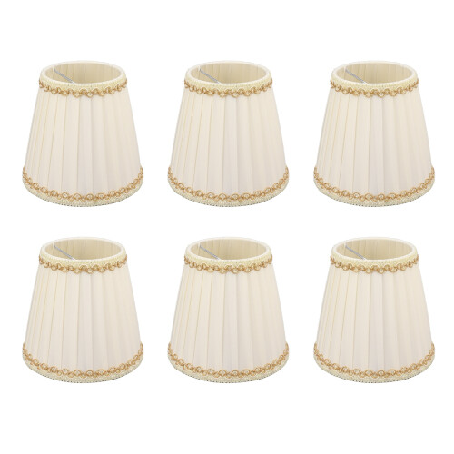 6PCS Set Small Lamp Shade Modern Style Cloth Clip 2