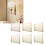 6PCS Set Small Lamp Shade Modern Style Cloth Clip 12
