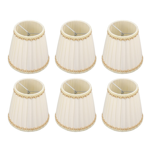 6PCS Set Small Lamp Shade Modern Style Cloth Clip 1