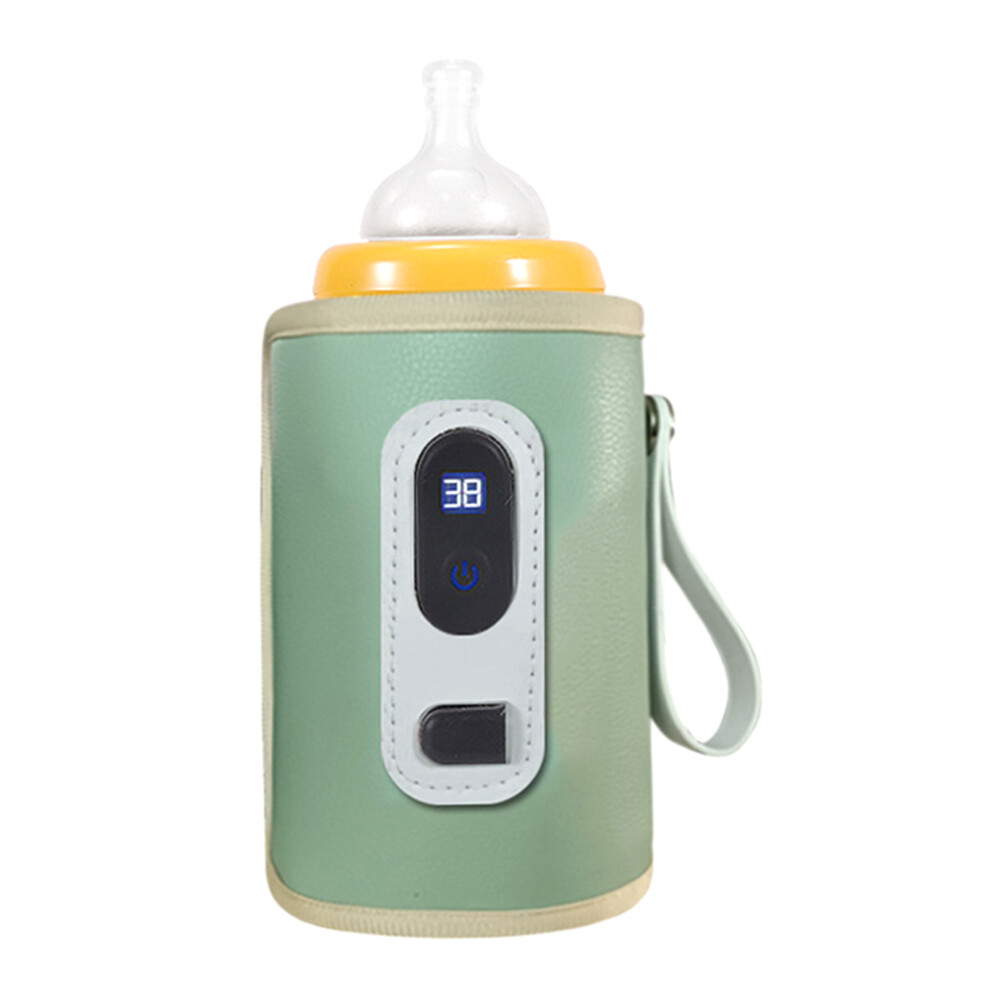 Usb Baby Bottle Warmer Lcd Screen Temperature Green