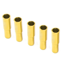 5 Stück Aluminiumlegierung Fahrradbremskabelschutzkappen 5 mm Gold Zubehör