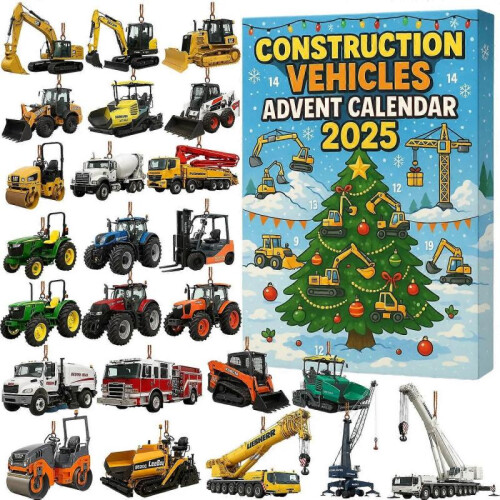 Construction Vehicles Advent Calendar 2025 1