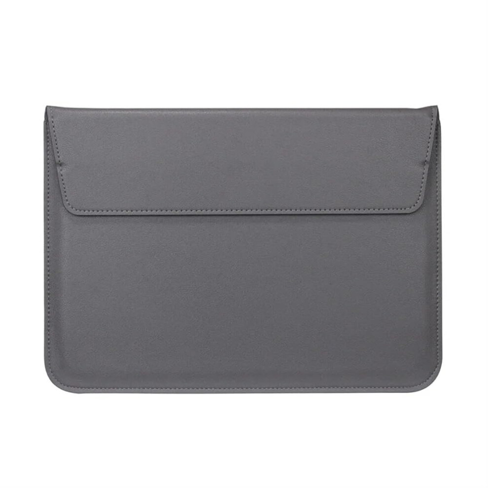 Pu Leather Laptop Sleeve Case For 11-15.4 Inch Ultra Thin Notebooks, Compatible With Macbook Air/Pro, Grey 6947110760773