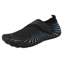 Lightweight Swimming Shoes for Men and Women, Blue Zip Front Diving Beach Shoes, Size 36 EU, Outdoor Barefoot Rain Boots