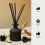 Apotheke Luxury Scented Oil Reed Diffuser Liquid Refill (Charcoal) - Premium Home Fragrance Diffuser Refill Set with Sticks 5