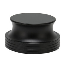 Universal Aluminum Alloy Record Weight Stabilizer for Resin Turntables, Black, Reduces Vibration, Enhances Sound Quality, Soft Bottom Pad