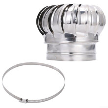 Stainless Steel Chimney Cap, Ø110 MM Exhaust Ventilation Hood, Flue Pipe Cover for Smoke and Fumes