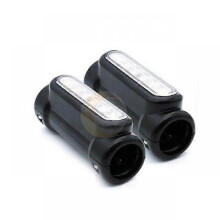 Motorcycle Crash Bars LED Highway Bar Switchback Driving Light/turn signal light for Harley bike Touring Victory Black/Chrome