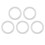 20pcs Silicone Safe O Rings Dummy Pacifier Chain 2