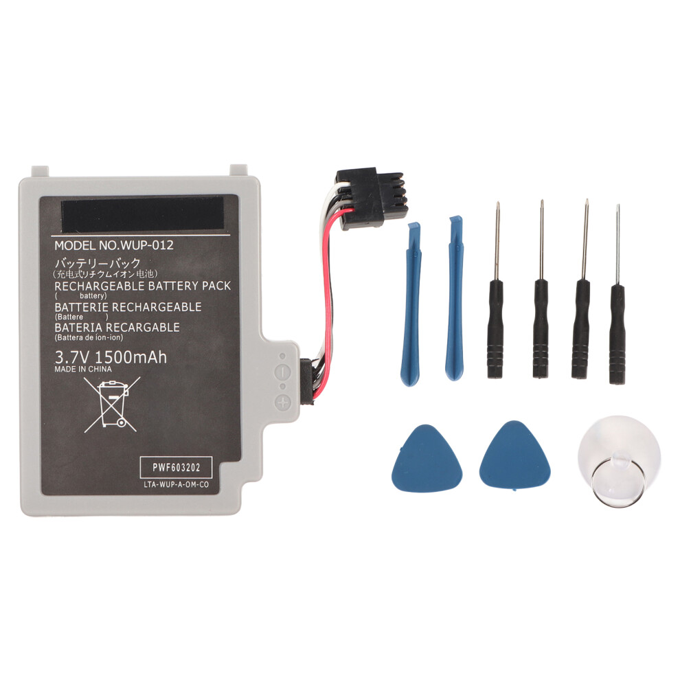 Wup 012 Gamepad Battery 1500Mah Rechargeable 8130196168016