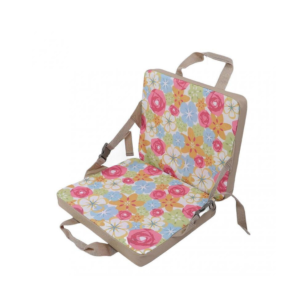 Stadium Seat Cushion, Foldable Padded Floor Chair with Back Support