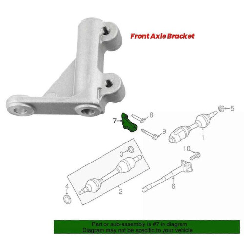 Front Axle Bracket DB5Z3K305B for Explorer Taurus Flex MKS 20142019 DB5Z3K305B Half Shaft Support 2