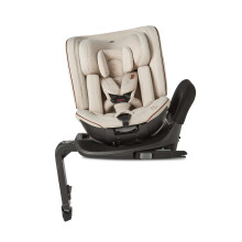 Silver Cross - Motion All Size 360 Car Seat - Newborn to 12 years - Isofix Car seat - 5 Point Safety Harness - 360 Rotation - Almond