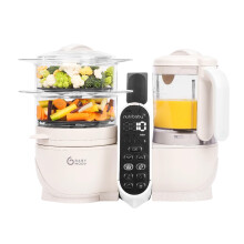 Babymoov Nutribaby Plus 6 in 1 Baby Food Maker, baby food blender and steamer, food processor for weaning, warmer, defroster, steriliser, nutritionis