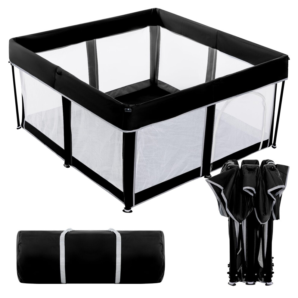 Lexixi Ibao Foldable Baby Playpen,Collapsible Playpen For Babies And Toddlers, Extra Large Foldable Playpen, Activity Center With Fence, Travel Play