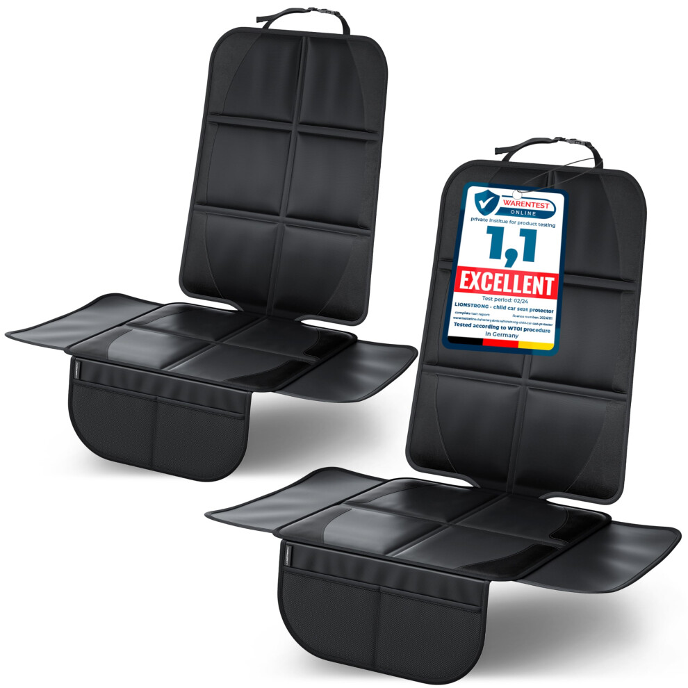 Car Seat Protector For Child Seat [Isofix Compatible]- Seat Cover For Infant Seat Waterproof - Carseat Seat Protectors Baby - Car Seat Ma Lionstrong