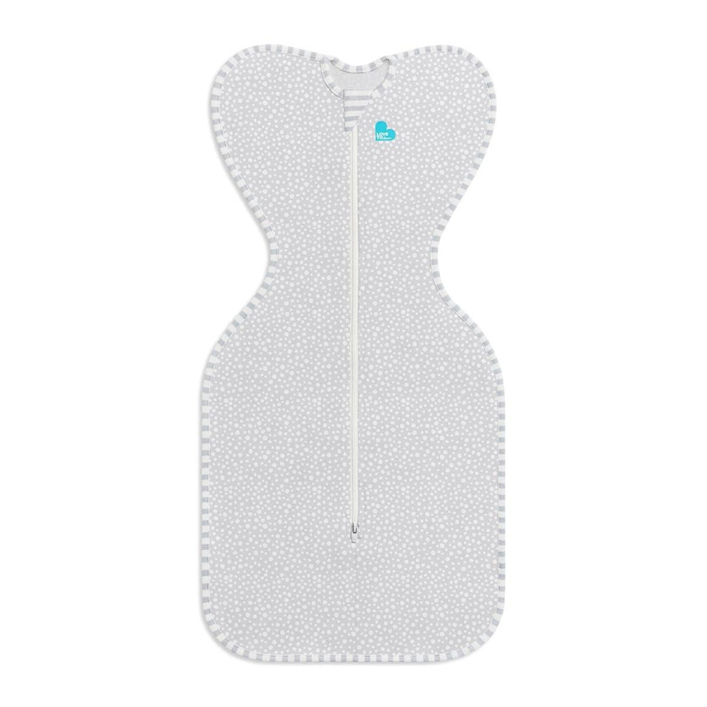 Love To Dream Swaddle Up, Medium 6-8.5 Kg, Grey, Snug Fit Supports Healthy Sleep, 1.0 Tog - Ideal For 20-24C Temperatures, Machine Washable Double Z