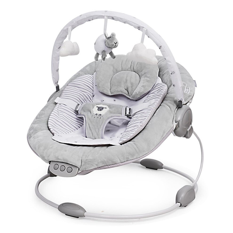 Ladida Soft Padded Lamb Bouncer, Suitable For Newborns 0-6 Months, Soothing Music And Vibration