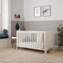 Tutti Bambini Alba 3-in-1 Baby Cot Bed (0-6 years) 140x70 cm - 3 modes: Wooden Baby Crib, Toddler Bed & Day Bed, Convertible Baby Bed, Adjustable Bas