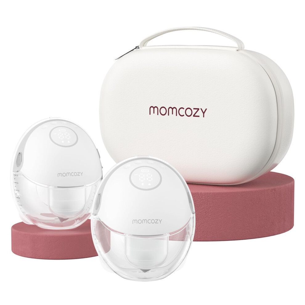 Momcozy Breast Pump Hands Free Mobile Style | M6, Wearable Breastfeeding Pump Ideal Rhythm For More Milk, Doublefit Flange More Fit & Discreet With 3