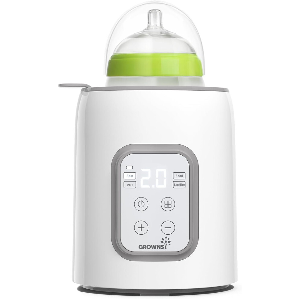Bottle Warmer 8-In-1 Fast Baby Milk Warmer And Steriliser With Lcd/Timer, Warms Evenly, Food Warmer & Defrost Bpa-Free Warmer Display Accurat Grownsy