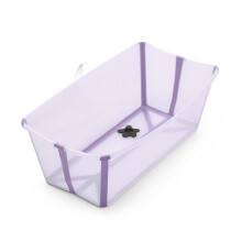 Stokke Flexi Bath, Lavender - 64 x 24 x 34 cm - Foldable Baby Bath for Newborns & Babies - Lightweight, Durable & Easy to Store - Convenient to Use a