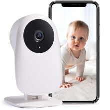 Nooie Baby Monitor WiFi, 2K Baby Monitor with Camera and Night Vision Video Baby monitor, Baby Camera with Motion/Sound Detection, Remote APP Control